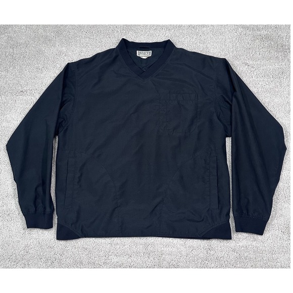 Duluth Trading Co Mens V Neck Bogey Wind Shirt XL Black Polyester Lightweight - Picture 2 of 7